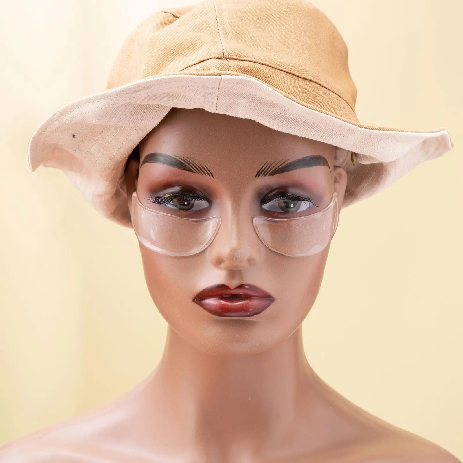 Reusable anti wrinkle forehead patch for smooth skin on mannequin