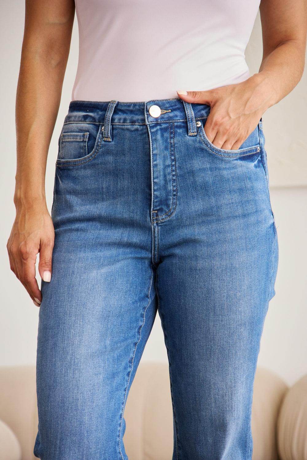 RFM Mini Mia Full Size Tummy Control High Waist Jeans - VacationGrabs
