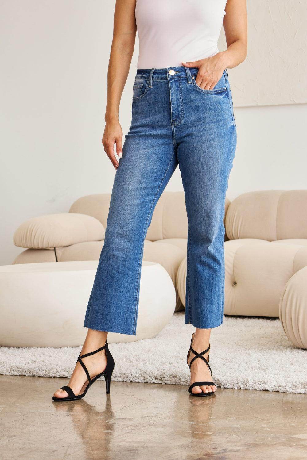 RFM Mini Mia Full Size Tummy Control High Waist Jeans - VacationGrabs