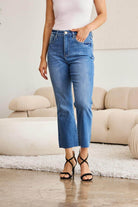 RFM Mini Mia Full Size Tummy Control High Waist Jeans - VacationGrabs