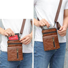 Rich Leather Small Shoulder Bags Phone Pouch Crossbody Bag - VacationGrabs