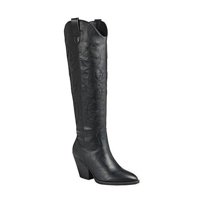 River-17-Knee High Western Boot - VacationGrabs