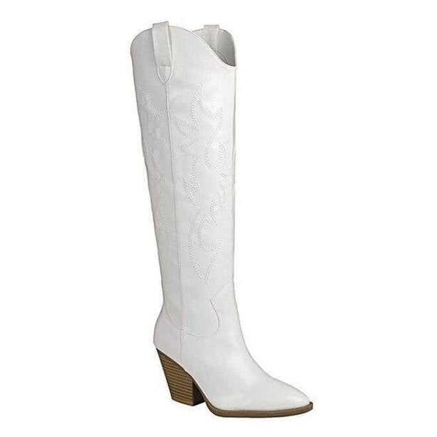 River-17-Knee High Western Boot - VacationGrabs