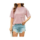 Round Neck Half Sleeve T-Shirt - VacationGrabs