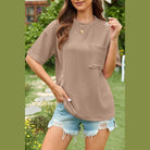 Round Neck Half Sleeve T-Shirt - VacationGrabs