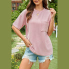 Round Neck Half Sleeve T-Shirt - VacationGrabs