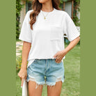 Round Neck Half Sleeve T-Shirt - VacationGrabs