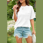 Round Neck Half Sleeve T-Shirt - VacationGrabs