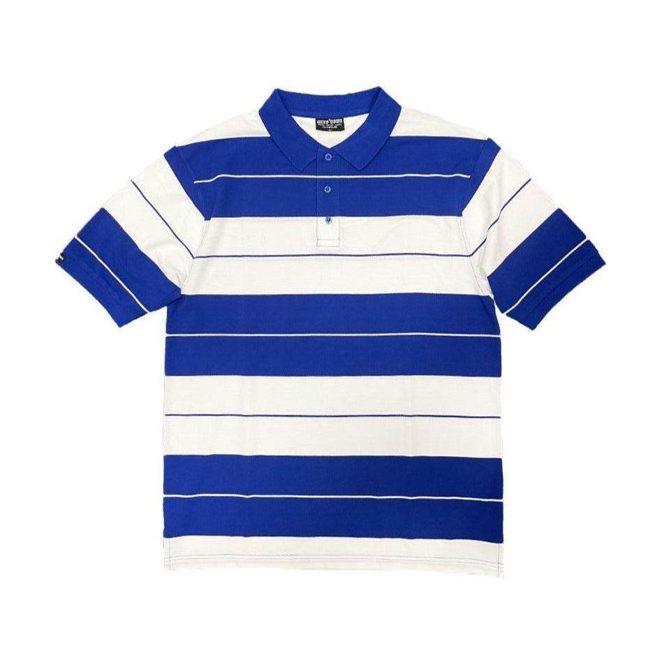 Royal Blue Old School Pique Polo Shirt - VacationGrabs