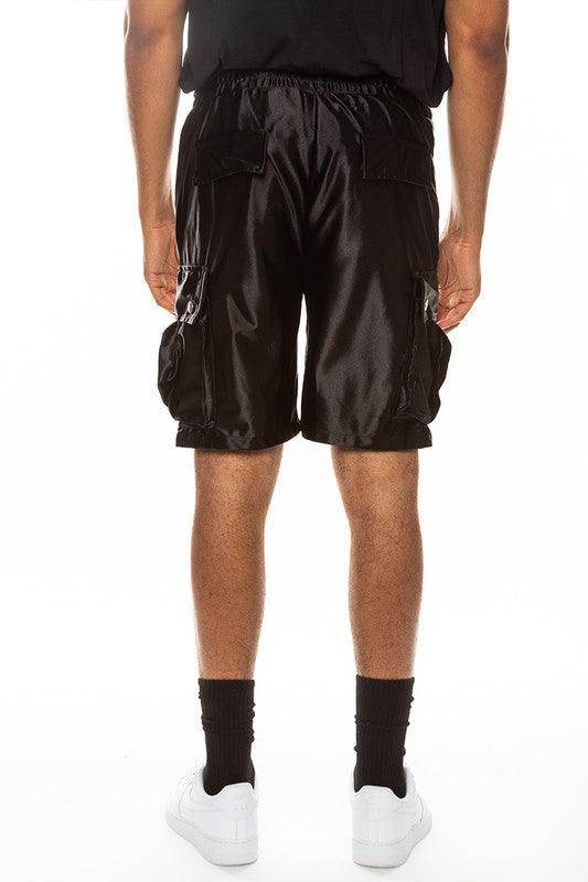 Satin Street Cargo Shorts - VacationGrabs