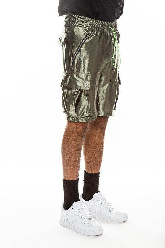 Satin Street Cargo Shorts - VacationGrabs