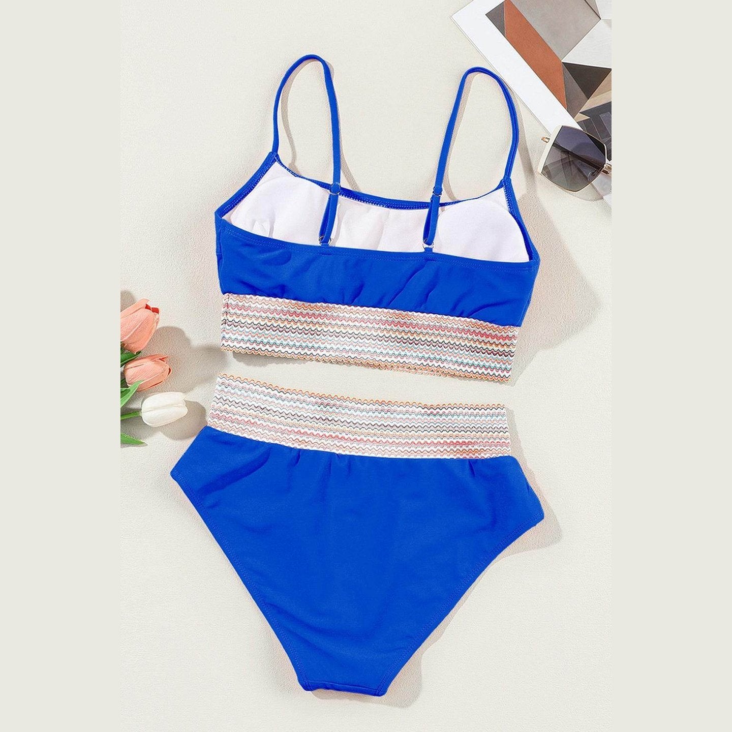 Scoop Neck Spaghetti Strap Bikini Set - VacationGrabs