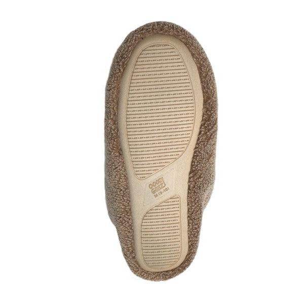 Sherpa Tan - Men's Cozy Sherpa House Slippers - VacationGrabs