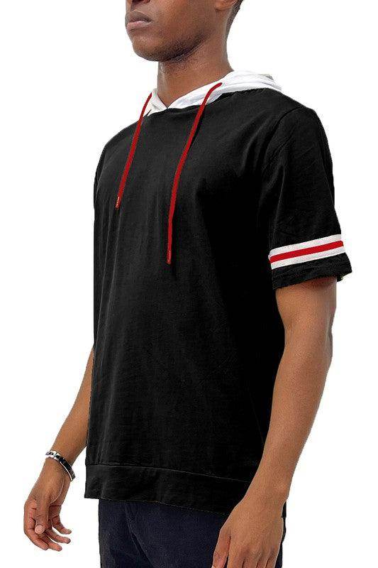 Short Sleeve Hooded Shirt - VacationGrabs