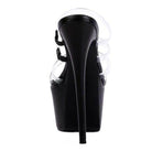 Shots Up Ultra High Heel Clear Straps Sandals - VacationGrabs