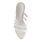 Shots Up Ultra High Heel Clear Straps Sandals - VacationGrabs