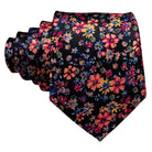 Silk Jacquard Floral Necktie Wedding Business Handkerchief - VacationGrabs
