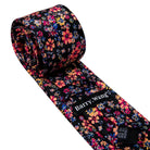 Silk Jacquard Floral Necktie Wedding Business Handkerchief - VacationGrabs