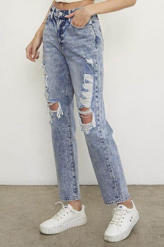 Slim Boyfriend Jeans - VacationGrabs