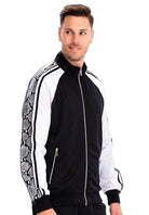 Snake Side Print Track Jacket - VacationGrabs