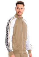 Snake Side Print Track Jacket - VacationGrabs