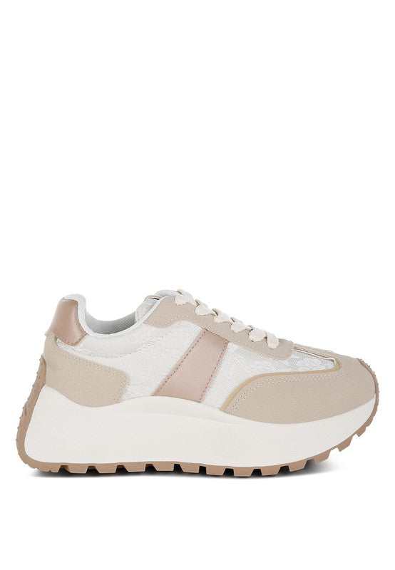 women's beige Rag Company sneakers, comfortable for everyday wear