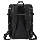 Stylish soft leather travel backpack with padded straps for comfort and durable design