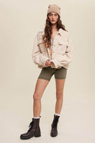 Soft Plaid Striped Fleece Shacket - VacationGrabs