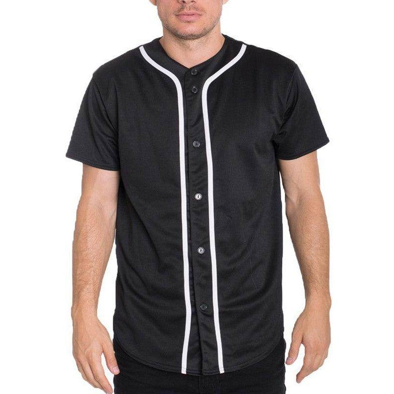 Solid Baseball Tshirt Jersey - VacationGrabs