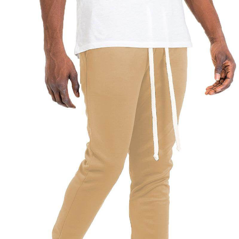 Men's joggers in solid color track pants style, perfect for casual wear and comfortable movement