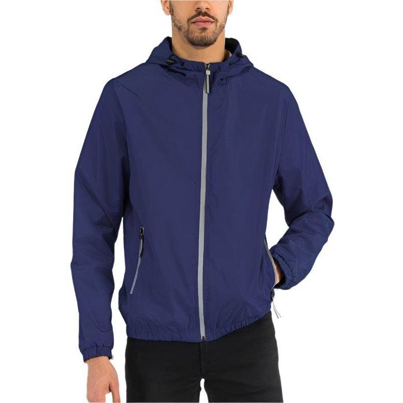 Solid Hooded Lightweight Windbreaker Jacket - VacationGrabs