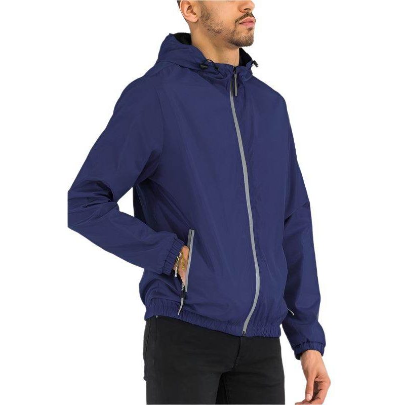 Solid Hooded Lightweight Windbreaker Jacket - VacationGrabs