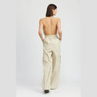 Spaghetti Strap Cargo Jumpsuit - VacationGrabs