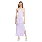 Emory Park spaghetti strap midi dress in lavender with a sleek silhouette and side slit