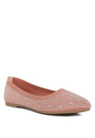 Splash Rhinestones Embellished Ballet Flats - VacationGrabs