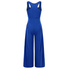 Square Neck Wide Strap Jumpsuit - VacationGrabs