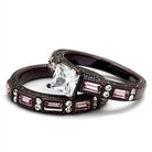 Elegant square stone dark brown ring for women with sparkling accents, perfect for any occasion