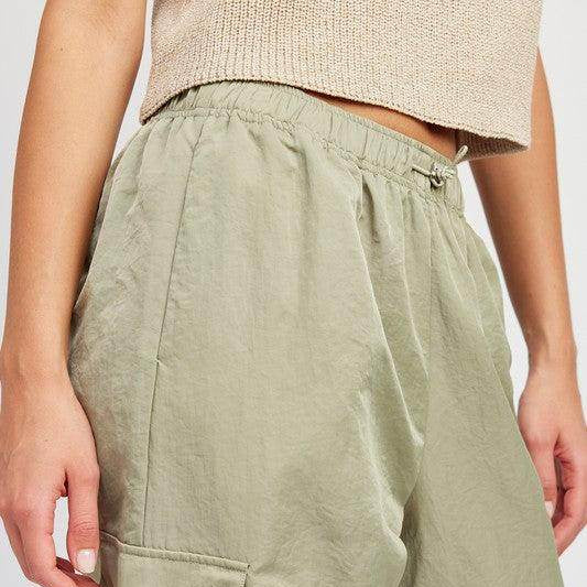 Straight Leg Pants Elastic Waist Band - VacationGrabs