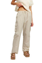 Straight Leg Pants Elastic Waist Band - VacationGrabs