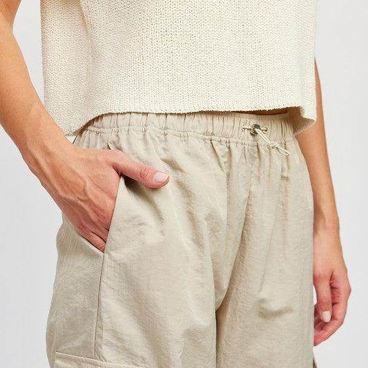 Straight Leg Pants Elastic Waist Band - VacationGrabs