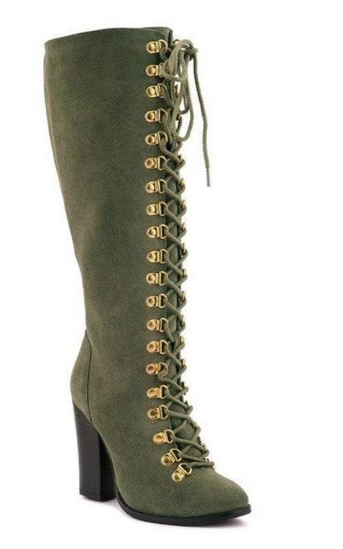 Street-Slay Antique Heeled Calf Boot - VacationGrabs