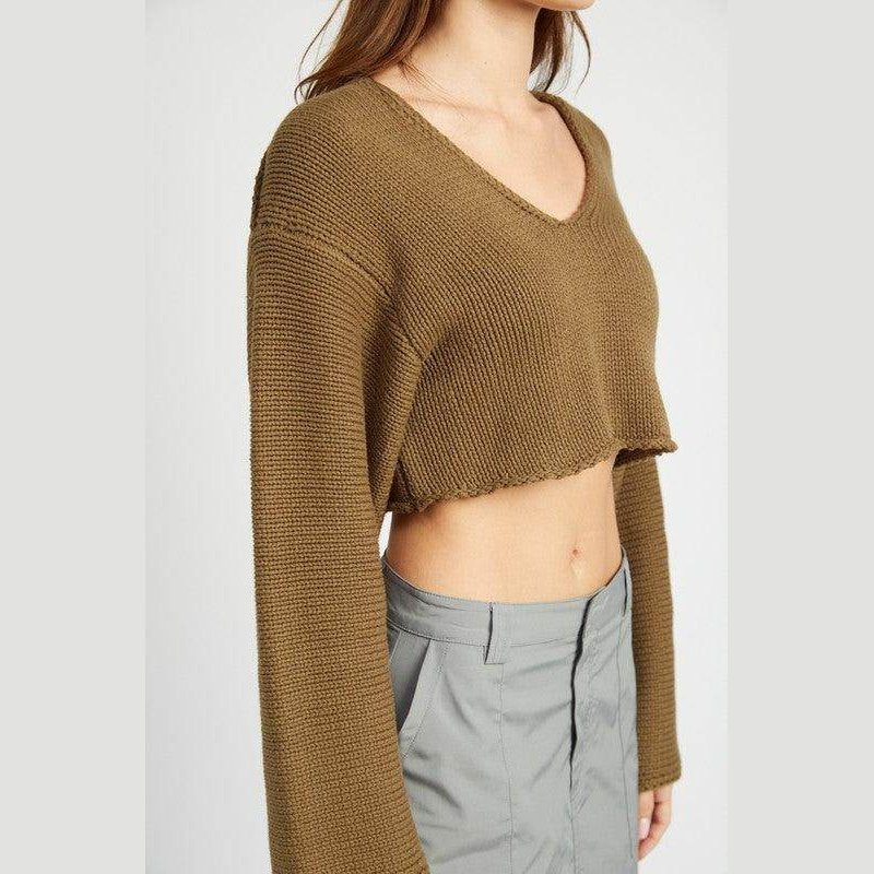 Emory Park stylish blue crop top featuring a comfortable fit and trendy design perfect for casual outfits