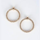 Bella Chic stylish hoop earrings embellished with sparkling stones for elegant looks