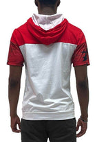 Men's stylish red camo top with a comfortable fit and hooded design from WEIV