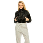 Andante USA Stylish travel jacket in black with zip closure and front pockets for casual outings