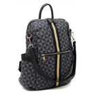 Fashion World stylish vacation backpack with geometric design and adjustable straps for travel convenience