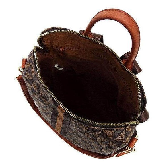 Stylish vacation backpack from Fashion World with spacious interior and elegant design
