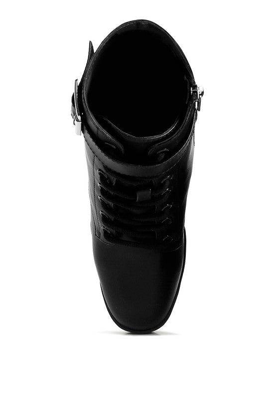 Rag Company stylish vacation boots in black with a sleek design and buckle accents