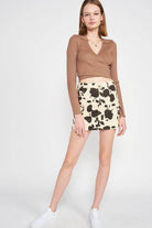 Emory Park stylish vacation crop top in ribbed brown fabric, perfect for summer outfits and casual wear