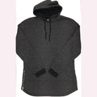 WEIV stylish vacation hoodie for men in gray with a comfortable fit and side zipper detail